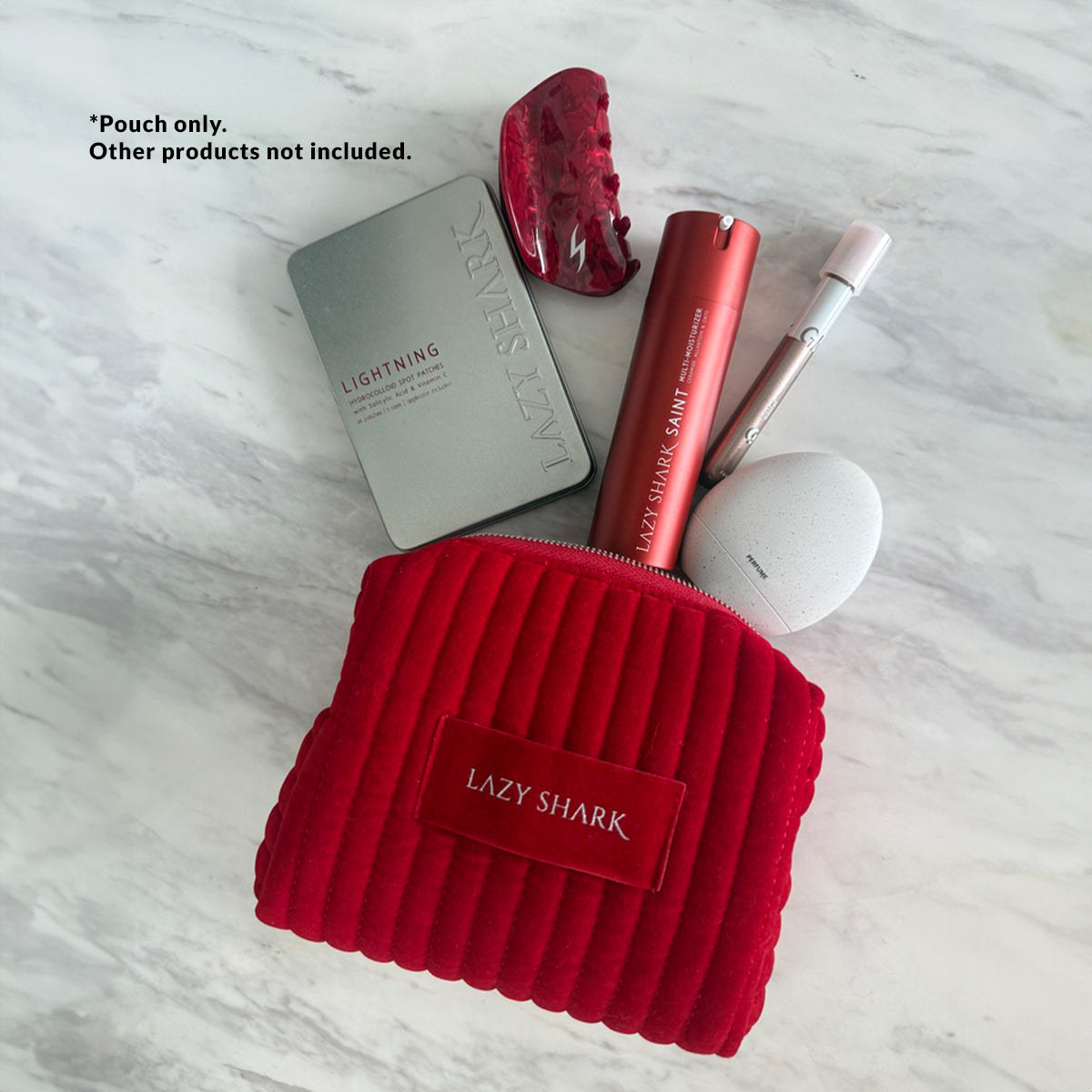 RED VELVET POUCH